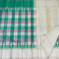 Paalum Pazhamum Kanjivaram silk saree folded showing vibrant multicolour Kanchi Kattam check body and Ganga Jamuna border