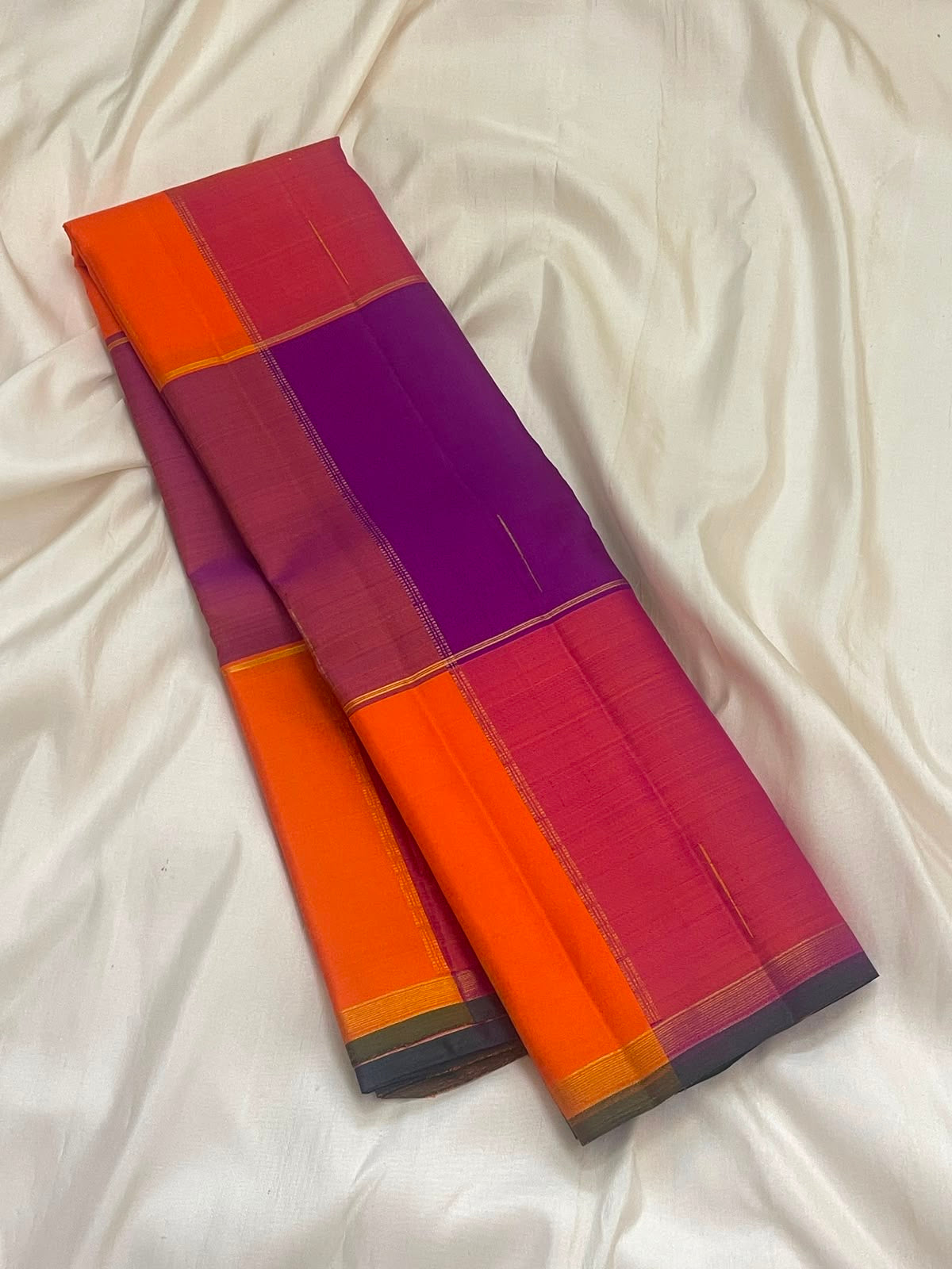Multicolour Pure Silk Kanjipuram Paalum Pazhamum Saree - grand heritage pallu