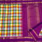 Multicoloured Kanchipuram Paalum Pazhamum saree, folded view