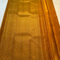 Deep Purple selvedge detail on a Ponvandu Turmeric Yellow Kanjivaram silk saree.