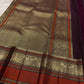 Mustard Handwoven Pure Silk Kanchipuram Saree with Varisaipet Vanasringaram Border