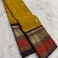 Mustard Handwoven Pure Silk Kanchipuram Saree with Varisaipet Vanasringaram Border