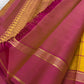 Mustard Yellow pure silk Kanchipuram saree — mustard yellow