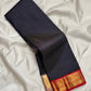 Navy Blue Ganga Jamuna Kanchipuram silk saree border detail