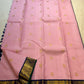 Navy and Green border on Pink Kanjivaram saree