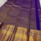 Neelam purple geometric zari kanchipuram saree – Idam Living Pure Silk Kanchipuram saree