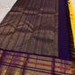 Stacked Varisaipet zari border showing Mayil Kann and Thazhampoo Reku patterns on yellow silk