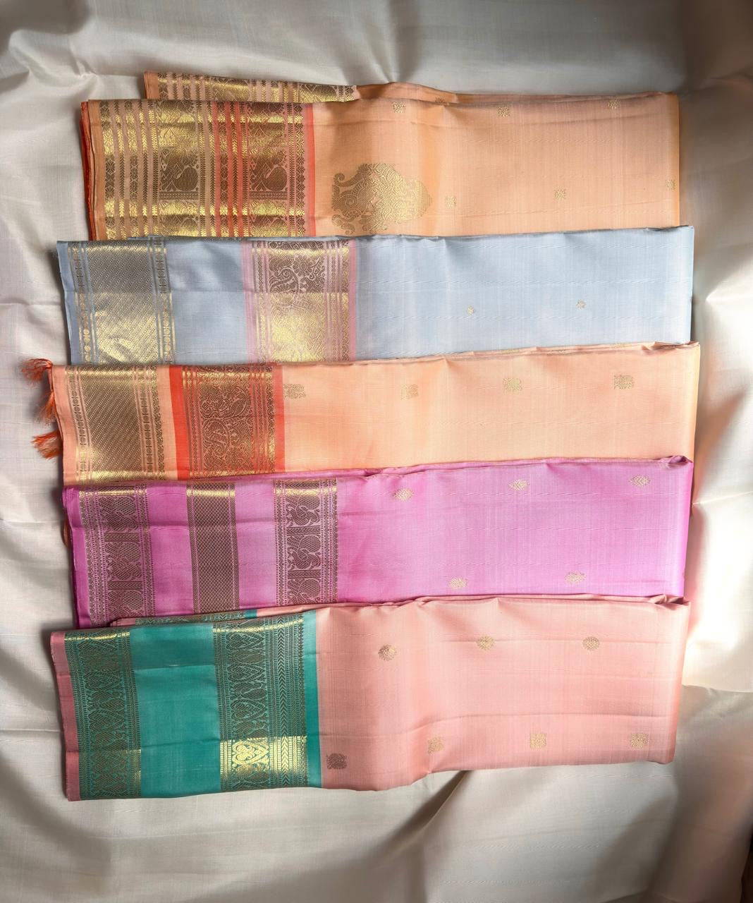 Idam Living Pure Silk Kanchipuram saree collection featuring Rose Orchid Pink Varisaipet silk.