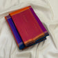 Multi-colour big checks close-up on paalum pazhamum Kanchipuram pure silk saree — Idam Living