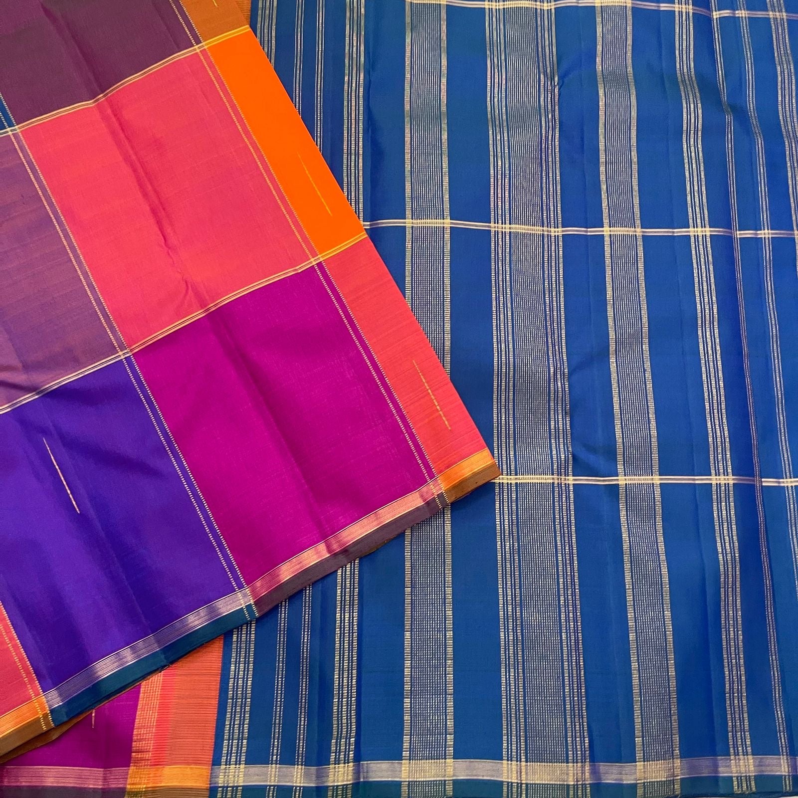 Mullai moggu butta in gold zari on paalum pazhamum Kancheepuram pure silk saree — Idam Living