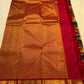 Zari kattam gold zari grid on paalum pazhamum Kanjeevaram pure silk saree — Idam Living