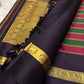 Paalum Pazhamum pure silk Kancheepuram saree with vermilion and green colour fields