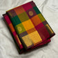 Multicolour pure silk Kanjivaram saree — paalum pazhamum weave