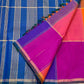 Multi-colour seepu reku border on paalum pazhamum Kanchipuram pure silk saree — Idam Living