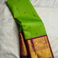 Rani Pink Korvai border with traditional antique-gold Yaanai elephant zari motifs.