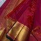 zari woven pallu spread flat with gold pattern pure kanchipuram silk saree shipped from New Jersey USA