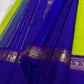 Parrot Green Handwoven Pure Silk Kanchipuram Korvai Saree with Kaal Irangiya Gold Zari Border