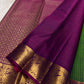 Mayil peacock pallu on parrot green Kanchipuram pure silk saree — Idam Living