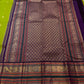 Parrot Green Handwoven Pure Silk Kanchipuram Saree with Navy Rettapet Border