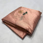 Handwoven Pattu Silk Chanderi saree with antique gold border