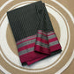 Patteda Anchu cotton saree festive styling full view — Idam Living