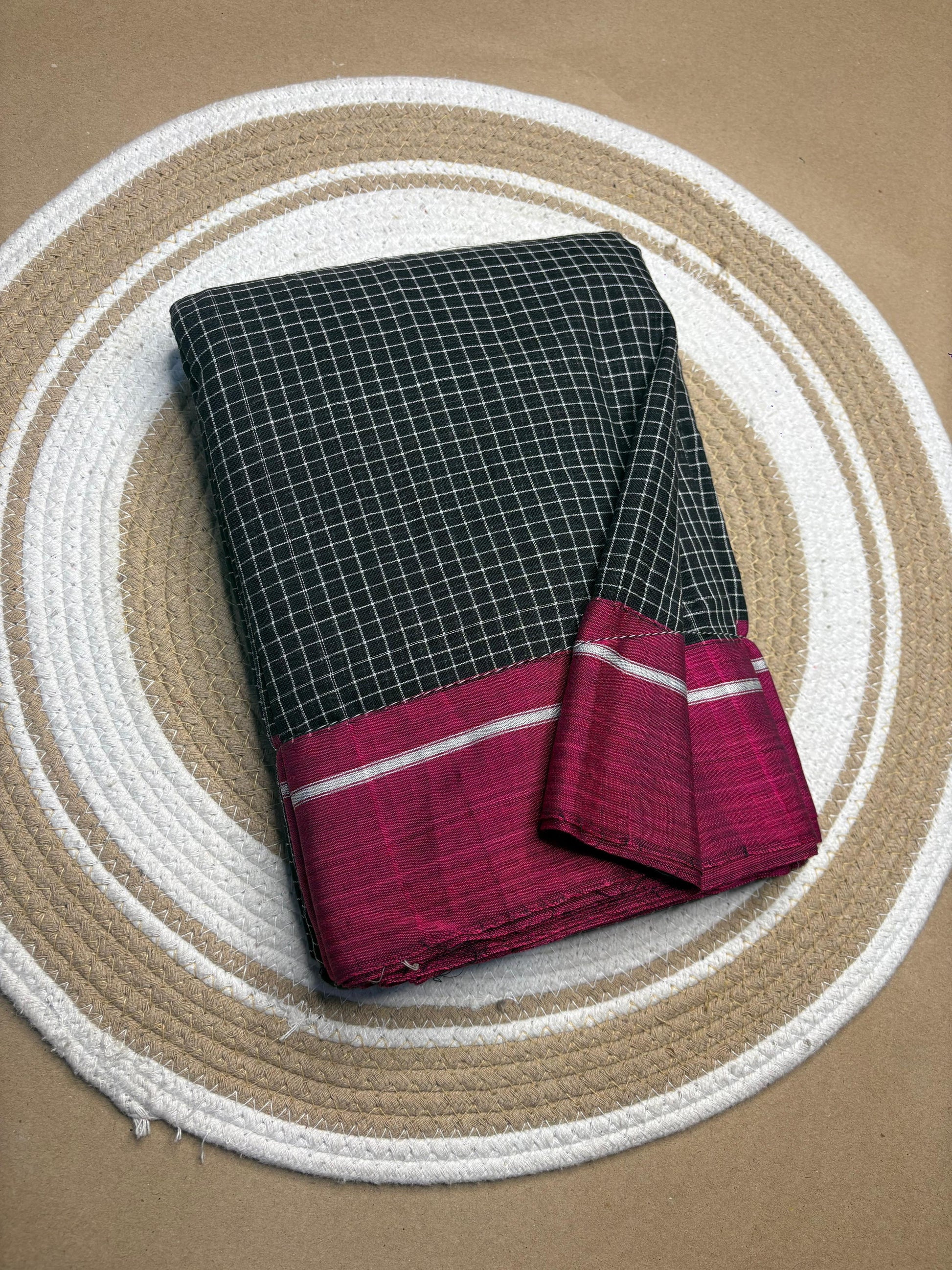 Gajendragarh weave Patteda Anchu saree border and body — Idam Living