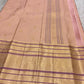 Vairaoosi body with mayil and elephant butta in gold zari on peach Kanchipuram pure silk saree — Idam Living