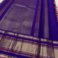 Peach and Purple zari border Kanjivaram silk saree