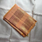 Peach Handwoven Pure Silk Kancheepuram Saree with Rettapet and Peacock Border