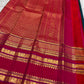 Peacock Blue Handwoven Pure Silk Kanjivaram Saree with Varisaipet Chedi Butta and Korvai Magenta Border