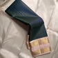 Peacock green Kanjeevaram Vairaoosi silk saree