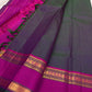 Peacock Green and Magenta Handwoven Pure Silk Kanjipuram Saree with Zari Kattam Rettapet Border