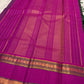 Peacock Green and Magenta Handwoven Pure Silk Kanjipuram Saree with Zari Kattam Rettapet Border