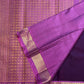 Petite gold zari butta detail on royal purple Kanjivaram silk