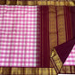 Deep Raspberry Pink pallu with beautiful traditional gold motifs