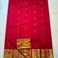 Full decorative view highlighting alternating Butta motifs, broad zari border and rich pallu.