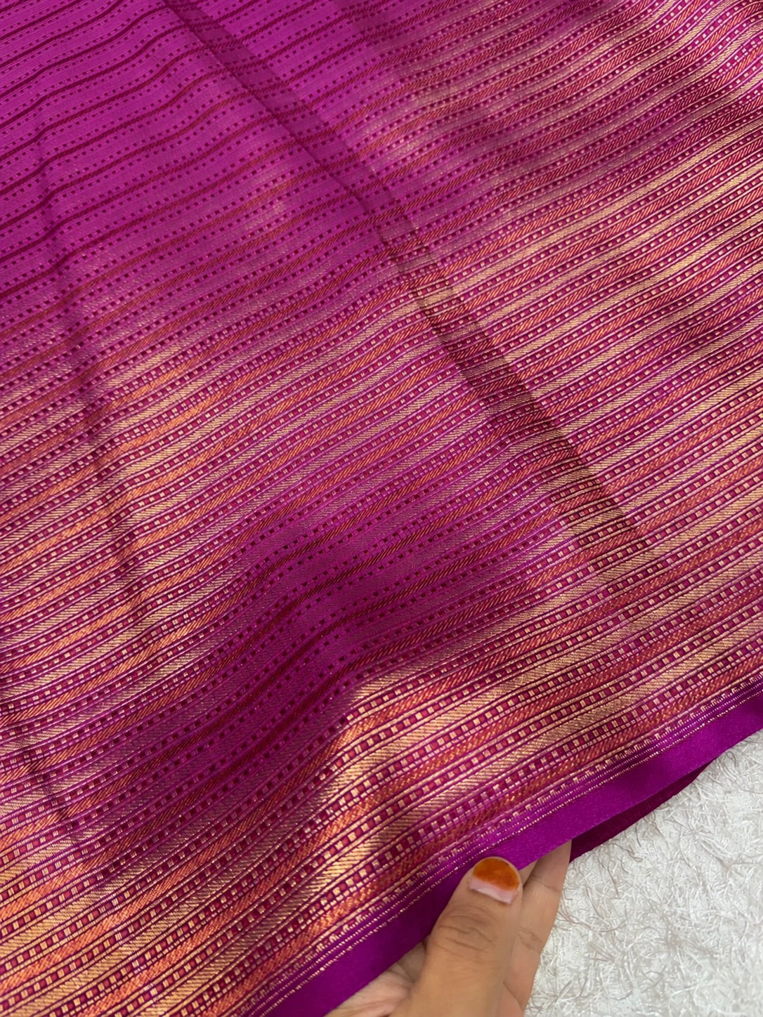 Paaku Brown Pure Silk Kanchipuram Zari Kattam Saree with Arakku Yaanai Gold Zari Border