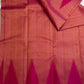 Pink Kanjeevaram pure silk saree, detail view