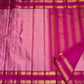 Petal Pink Pure Silk Kanchipuram Rettapet Saree with Rani Pink Mayil Border