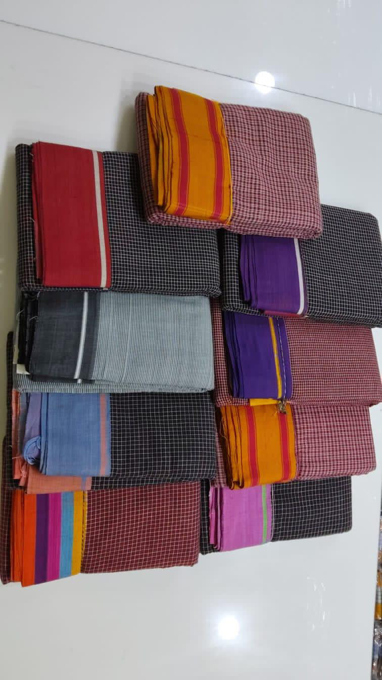 Authentic Handwoven Patteda Anchu Cotton Saree