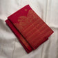 Rani pink handwoven pure silk Kanjivaram Butta saree — full saree overview — Idam Living
