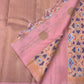 Radiant Pink Butta Kanjipuram Silk Saree with Pochampally Border and Hexagonal Silk Thread Butta
