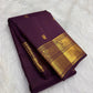 Naval Pazham plum pure silk Kanchipuram Butta saree, view 2