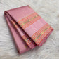Soft pink Kanchipuram saree with rare Yazhi motifs