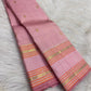 Powder pink Rettapet Kancheepuram saree with standing Yazhi border