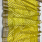Sunlit Turmeric Yellow Diagonal Zari Katan Silk Chanderi Saree, pallu and weave detail