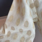 Cream and gold Silk cotton blouse