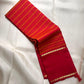 Turmeric Gold Handwoven Pure Silk Kanjipuram Saree with Rettapet Raspberry Pink Border