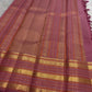 Regal Peacocks on Throne motif woven in antique gold zari, Kanchi Pattu silk