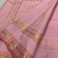 Pure Kanjeevaram silk saree body close-up, Rettapet border and Mayil Kamalam zari buttas